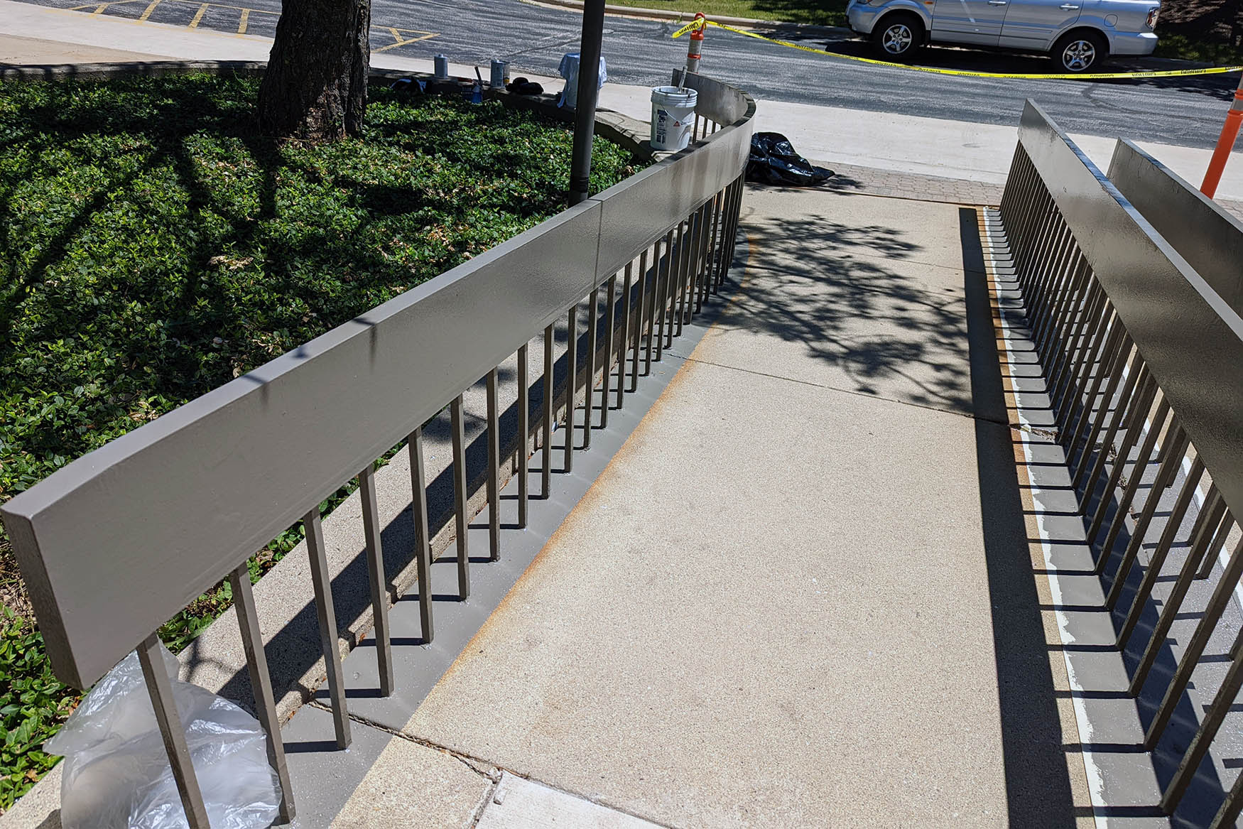 Painting exterior handrails and other neglected surfaces